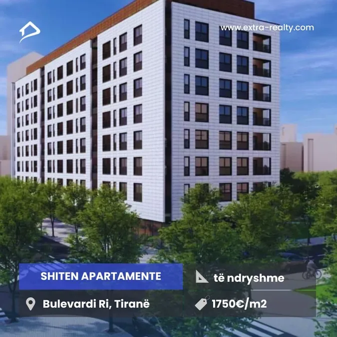 Shiten apartamente Bulevardi Ri, Tirane