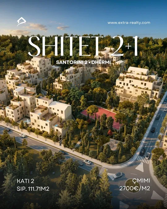 Shitet 2+1 Santorini 2 Dhermi