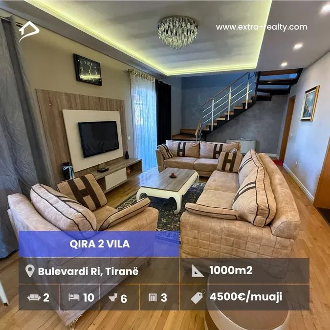 Qira 2 Vila rruga Jordan Misja, Bulevardi Ri, Tirane
