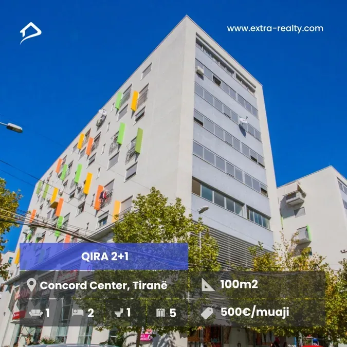 Qira 2+1 Kompleksi Concord, rruga 5 Maji, Tirane 1