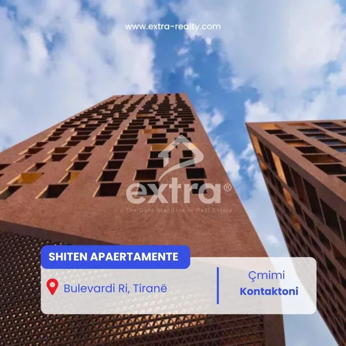Shiten Opsione Apartamentesh dhe Njesi Biznesi New Boulevard Tower, Tirane