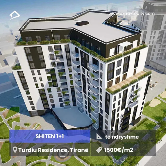 Shiten 1+1 Residence Garden Turdiu, Ish Fusha e Aviacionit, Tirane