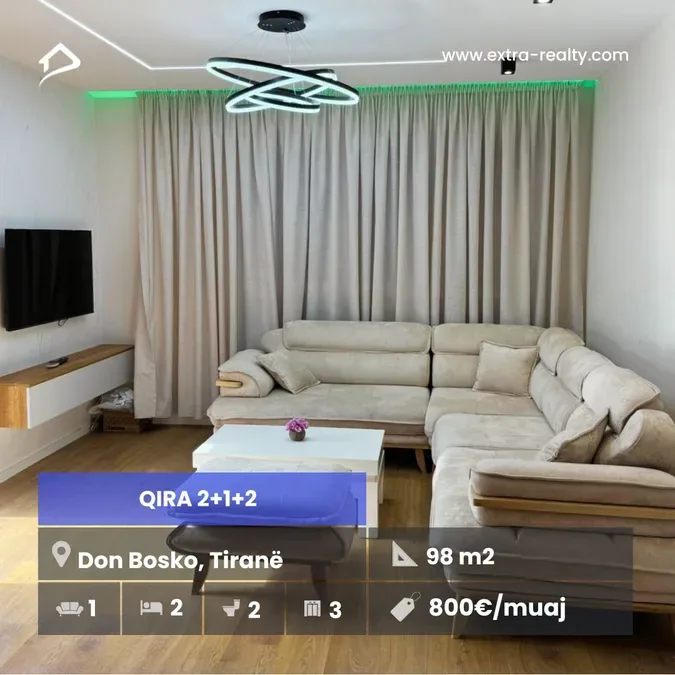 Rent 2+1+2 Don Bosko, Tirana
