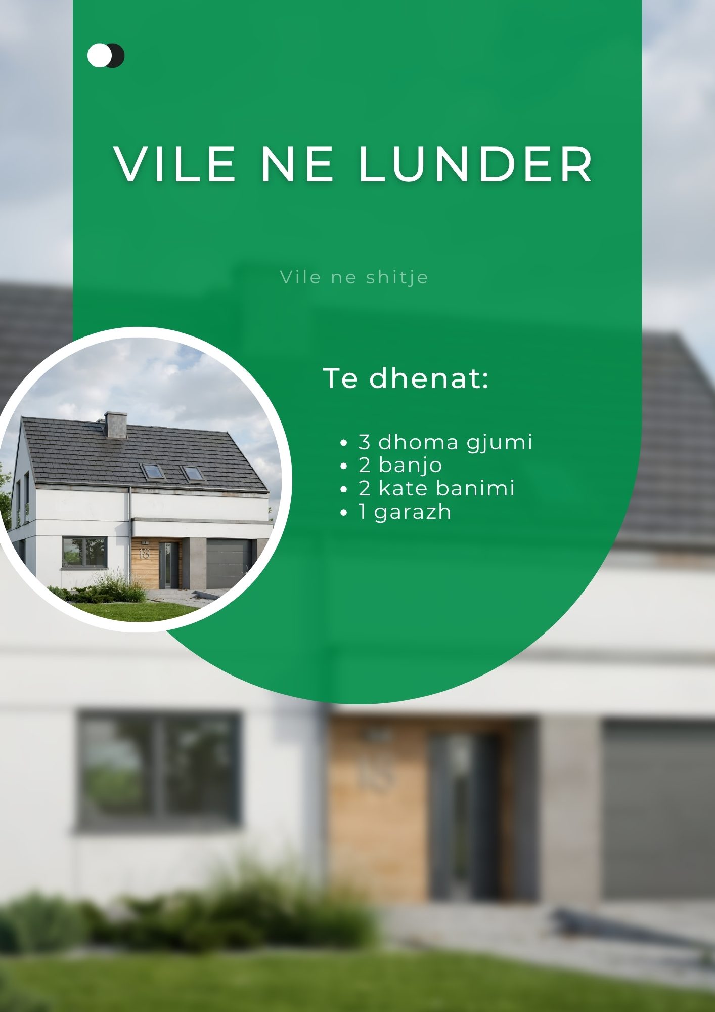 Vilë moderne në shitje në Lundër