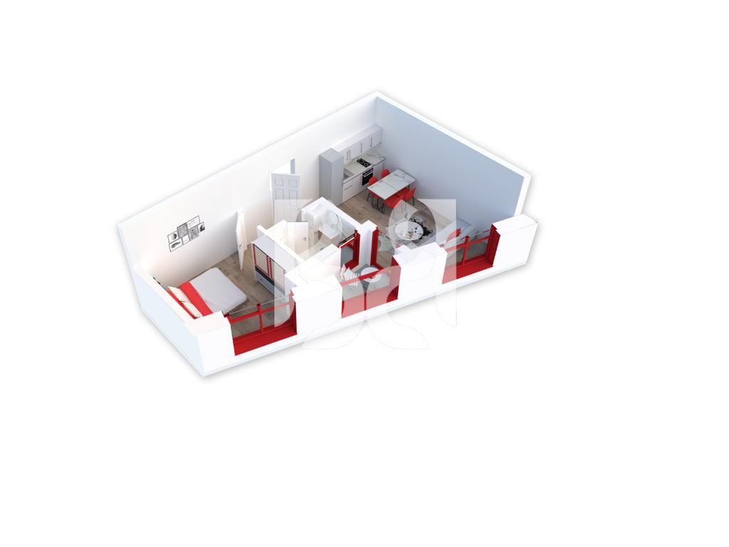 SHITET ME KREDI APARTAMENT 1+1 REZIDENCA KADIU 2