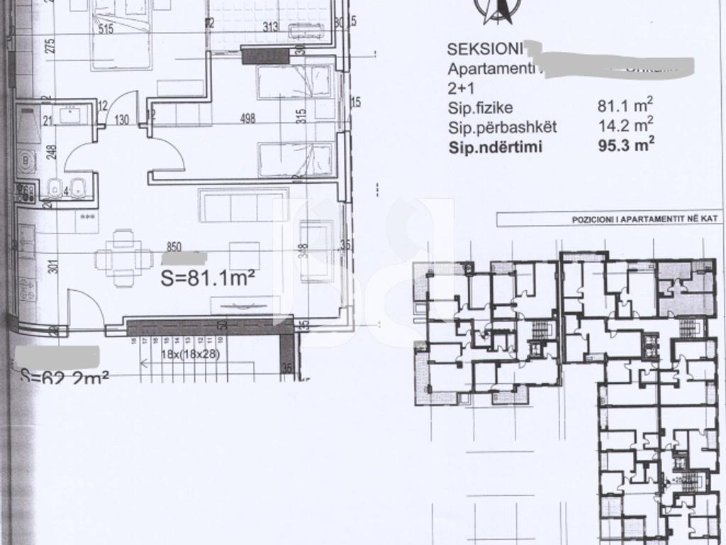APARTAMENT 2+1 NE SHITJE, RESIDENCA POSEIDON, VLORE* 3