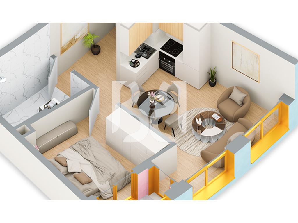 SHITET APARTAMENT 1+1 NE REZIDENCA BALLADA LIQENI I FARKES 2