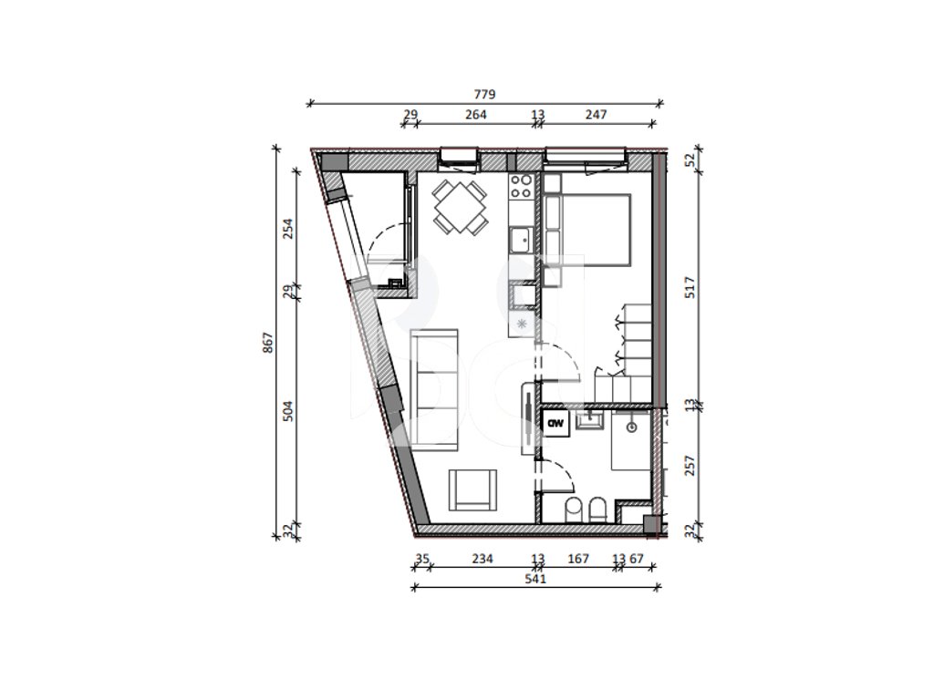 SHITET ME KREDI APARTAMENT 1+1 REZIDENCA KADIU 4