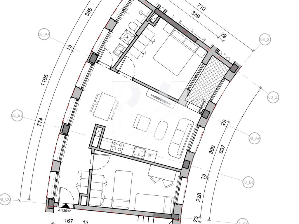 SHITET APARTAMENT 2+1 NE REZIDENCA BALLADA LIQENI I FARKES 3