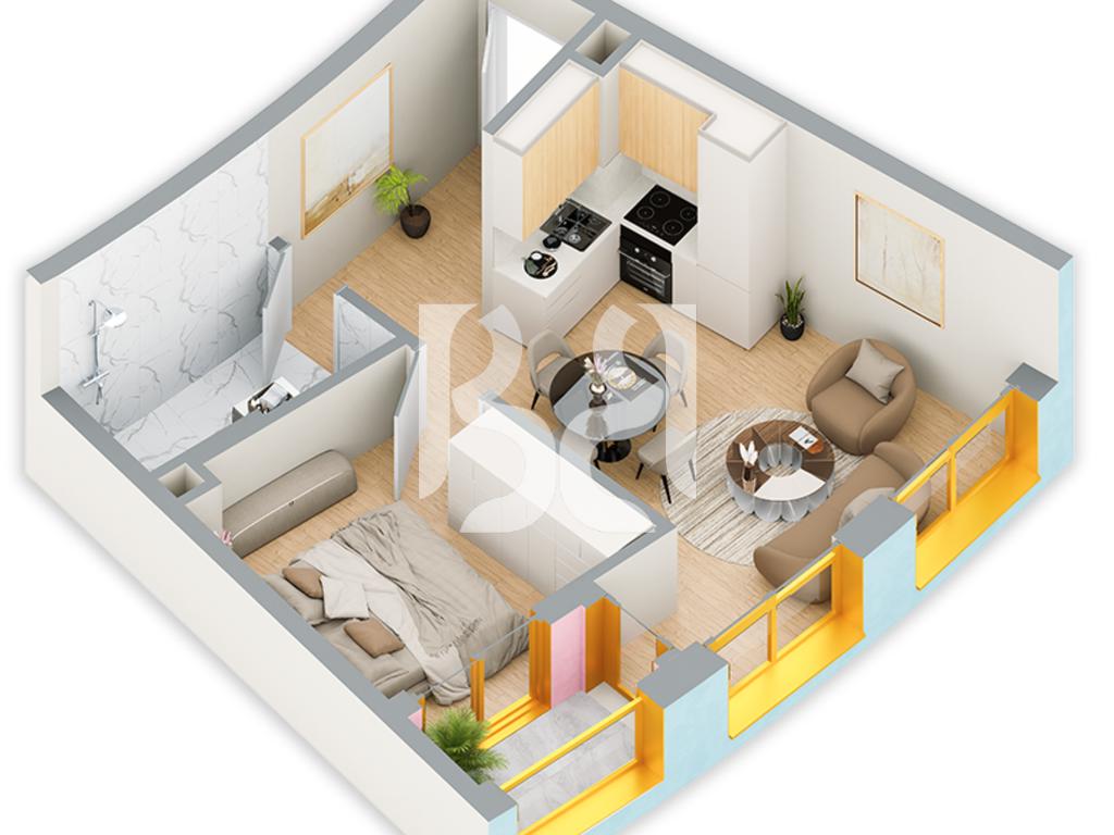 SHITET APARTAMENT 1+1 NE REZIDENCA BALLADA LIQENI I FARKES 2