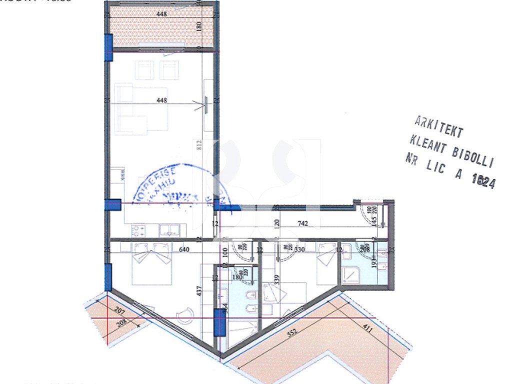 SHITET APARTAMENT 2+1 TEK COLONNADE RESIDENCE RRUGA DRITAN HOXHA TIRANE 2