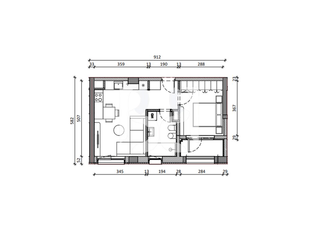 SHITET APARTAMENT 1+1 REZIDENCA KADIU (ME KREDI) 3