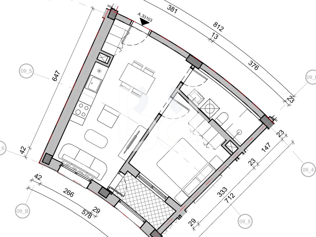 SHITET APARTAMENT 1+1 NE REZIDENCA BALLADA LIQENI I FARKES 3