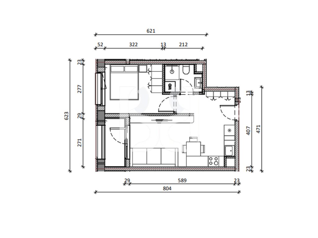 APARTAMENT 1+1 NE SHITJE REZIDENCA KADIU 3
