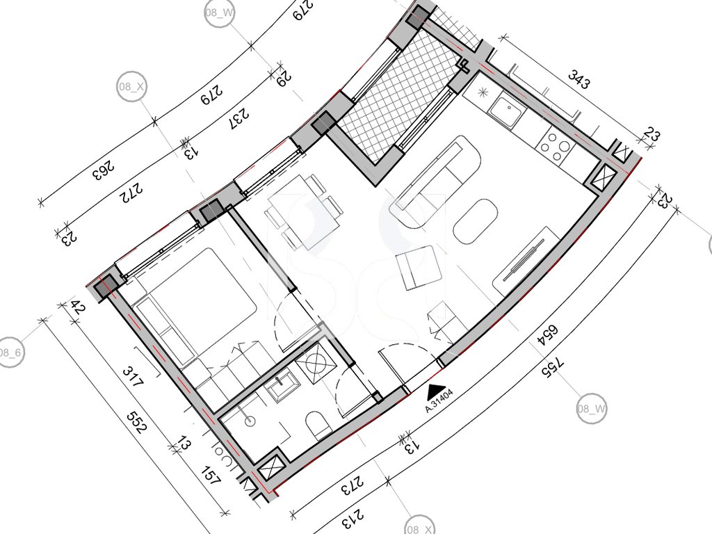 SHITET APARTAMENT 1+1 NE REZIDENCA BALLADA LIQENI I FARKES 2