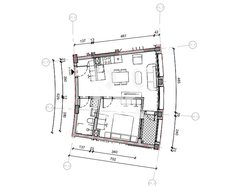 SHITET ME KREDI DERI NE 80% APARTAMENT 2+1 NE REZIDENCA BALLADA LIQENI I FARKES 4