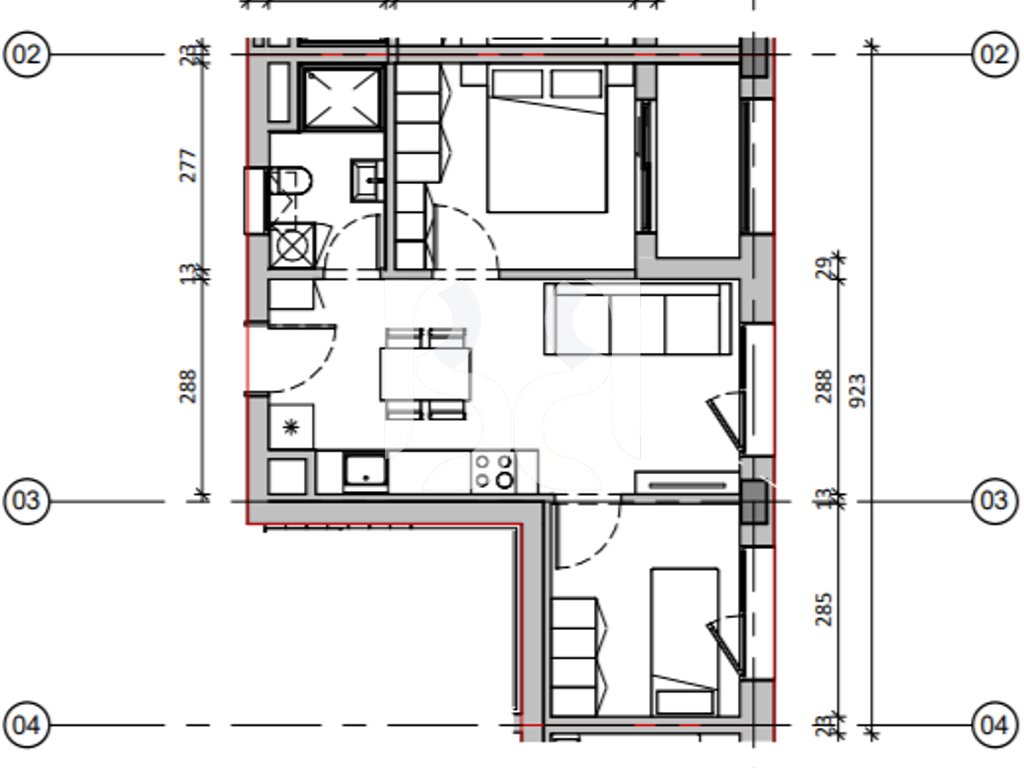 Apartament 2+1 në shitje në Nokia Residence Rezidencë e re nga Kontakt Ali Demi Tiranë Mundësi blerjeje me kredi deri në 80% 2