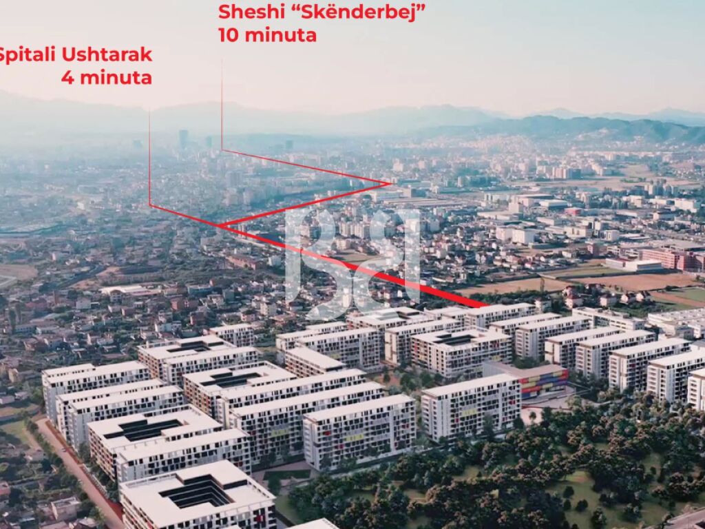 SHITET APARTAMENT 2+1 TE UNIVERS CITY NE PROCES PERFUNDIMI / QTU