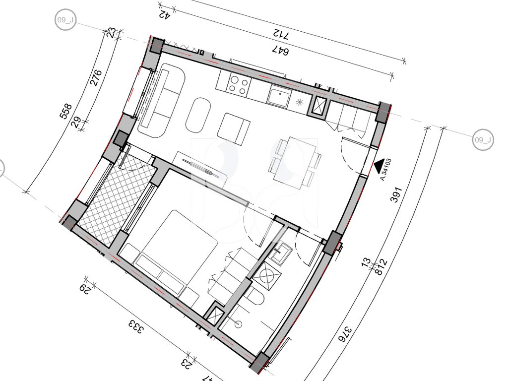 SHITET APARTAMENT 1+1 NE REZIDENCA BALLADA LIQENI I FARKES 3