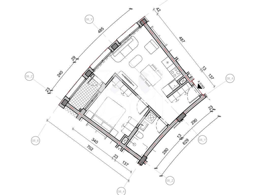 SHITET APARTAMENT 1+1 NE REZIDENCA BALLADA LIQENI I FARKES 3