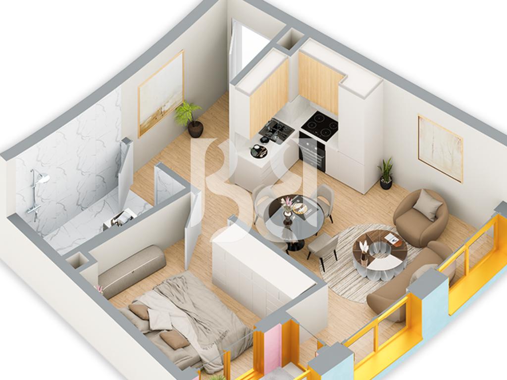 SHITET APARTAMENT 1+1 NE REZIDENCA BALLADA LIQENI I FARKES 2