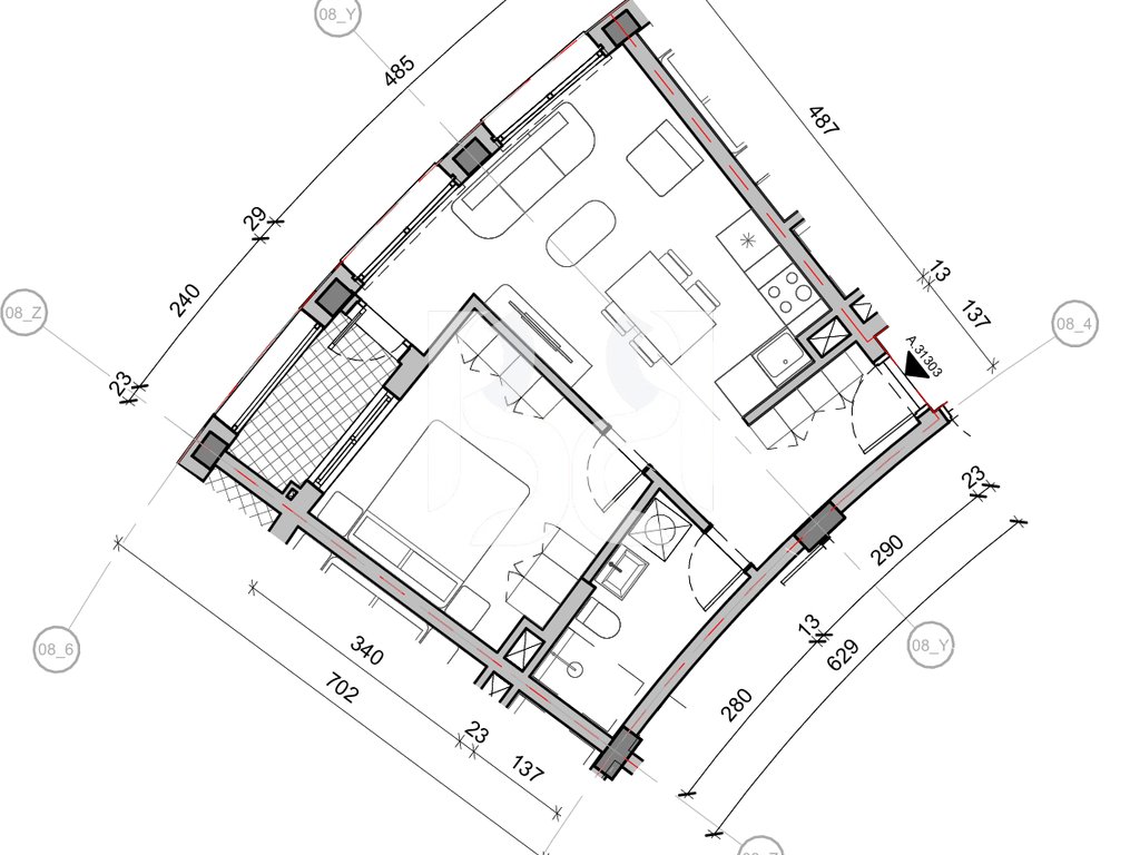 SHITET APARTAMENT 1+1 NE REZIDENCA BALLADA LIQENI I FARKES 3