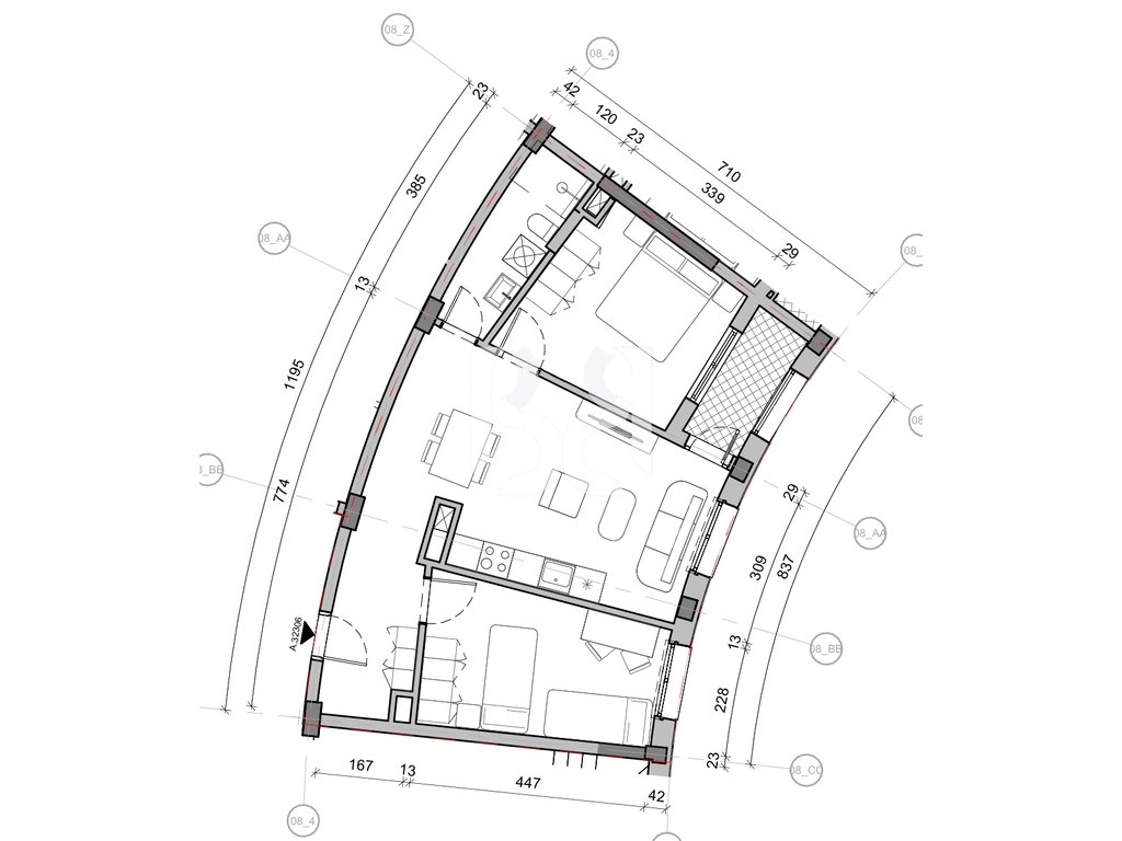 SHITET APARTAMENT 2+1 NE REZIDENCA BALLADA LIQENI I FARKES 3