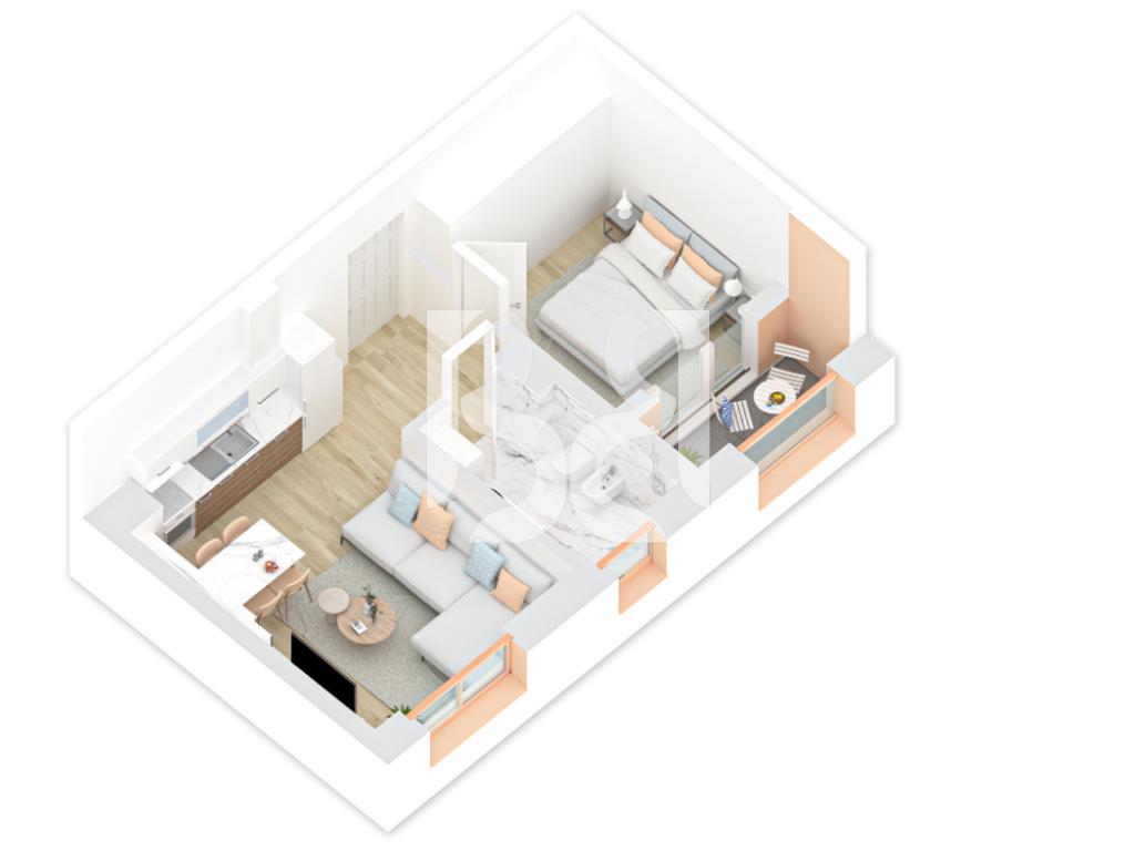 SHITET APARTAMENT 1+1 REZIDENCA KADIU (ME KREDI) 2