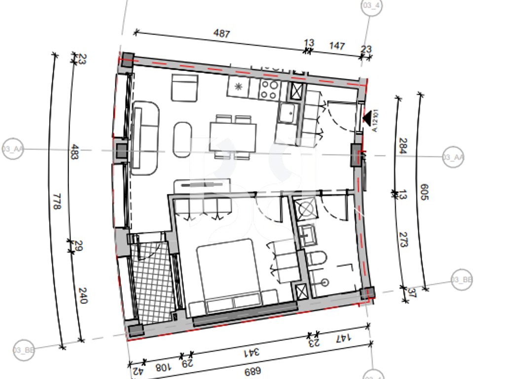 SHITET APARTAMENT 1+1 NE REZIDENCA BALLADA LIQENI I FARKES ME KREDI DERI NE 80%