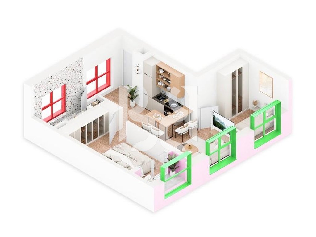 SHITET ME KREDI DERI NE 80% APARTAMENT 2+1 NE REZIDENCA NOKIA 208,000€* 3