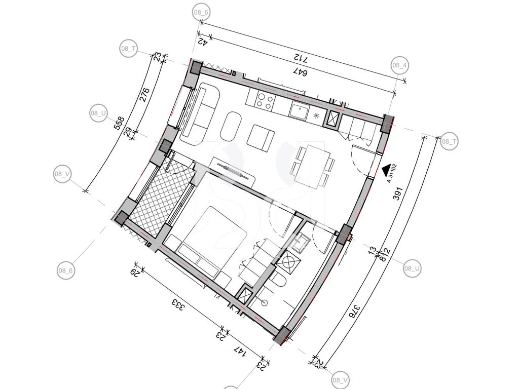 SHITET ME KREDI DERI NE 80% APARTAMENT 1+1 NE REZIDENCA BALLADA LIQENI I FARKES 2