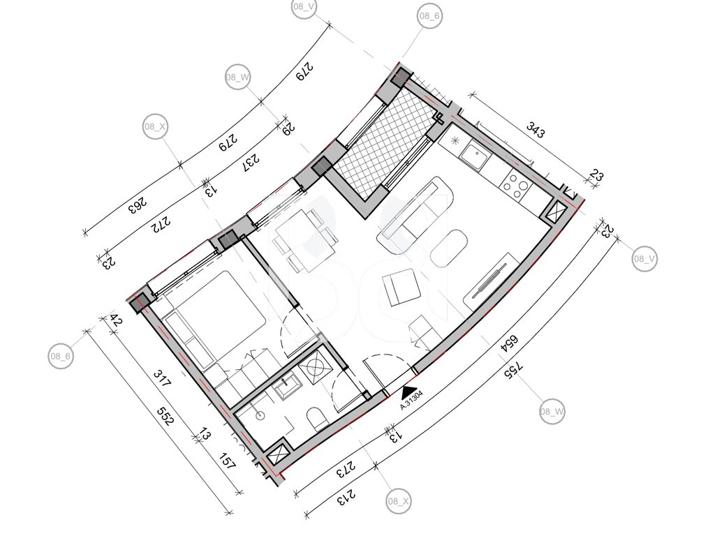 SHITET APARTAMENT 1+1 NE REZIDENCA BALLADA LIQENI I FARKES 3