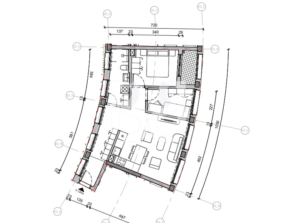 SHITET ME KREDI DERI NE 80% APARTAMENT 2+1 TEK REZIDENCA BALLADA LIQENI I FARKES, TIRANE 2