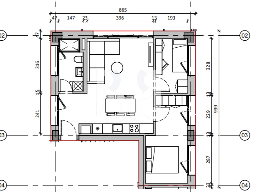 Apartament 2+1 në shitje në Nokia Residence Rezidencë e re nga Kontakt Ali Demi Tiranë Mundësi blerjeje me kredi deri në 80% 2