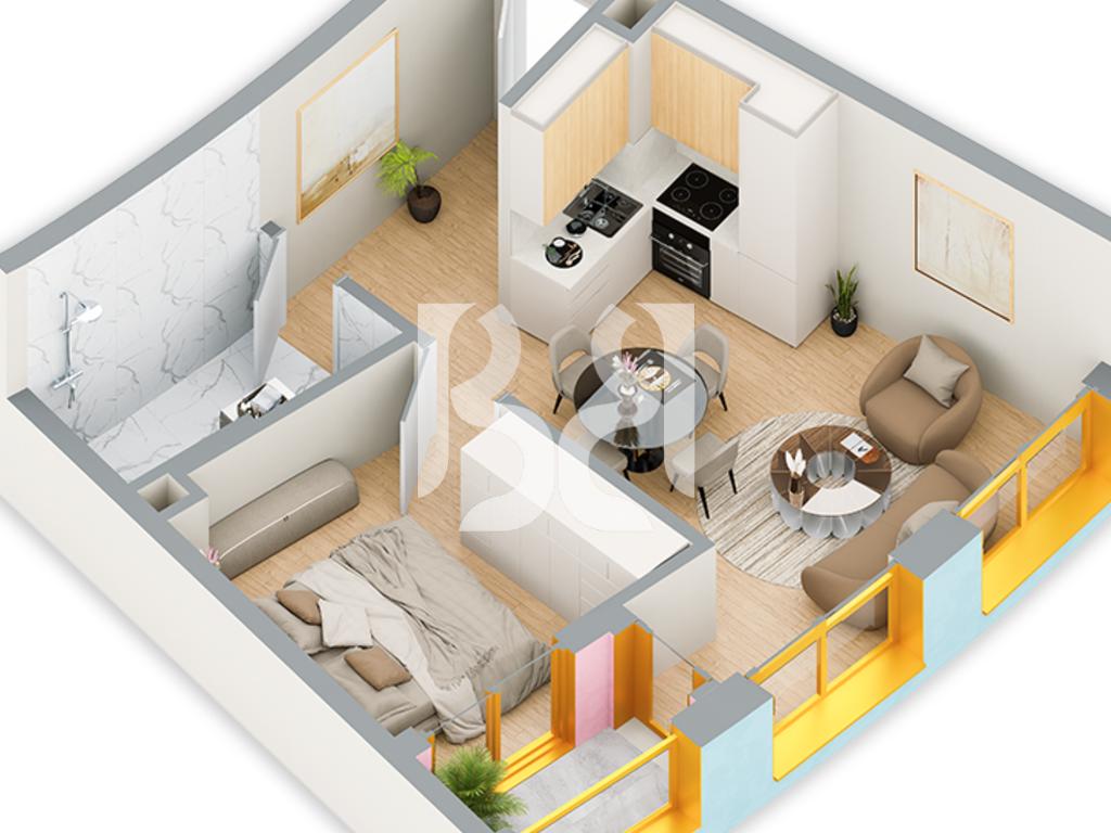 SHITET APARTAMENT 1+1 NE REZIDENCA BALLADA LIQENI I FARKES 2