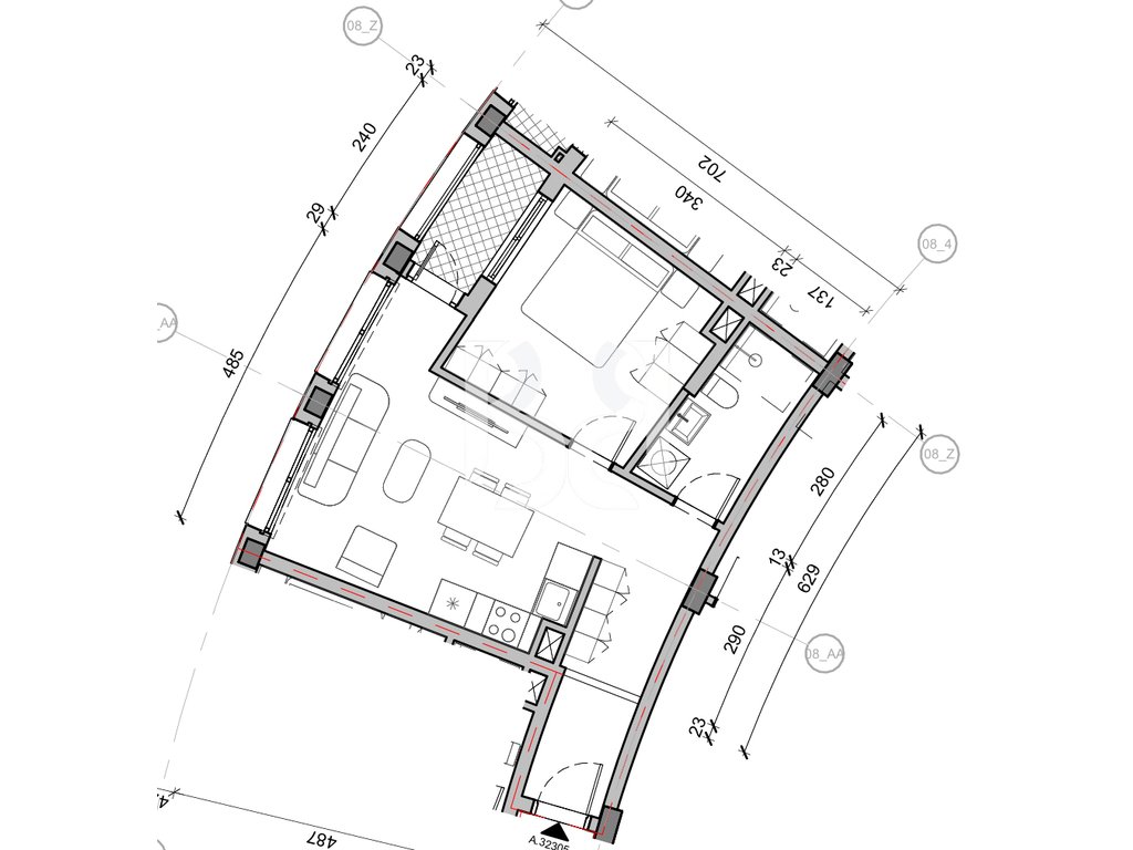 SHITET APARTAMENT 1+1 NE REZIDENCA BALLADA LIQENI I FARKES 3