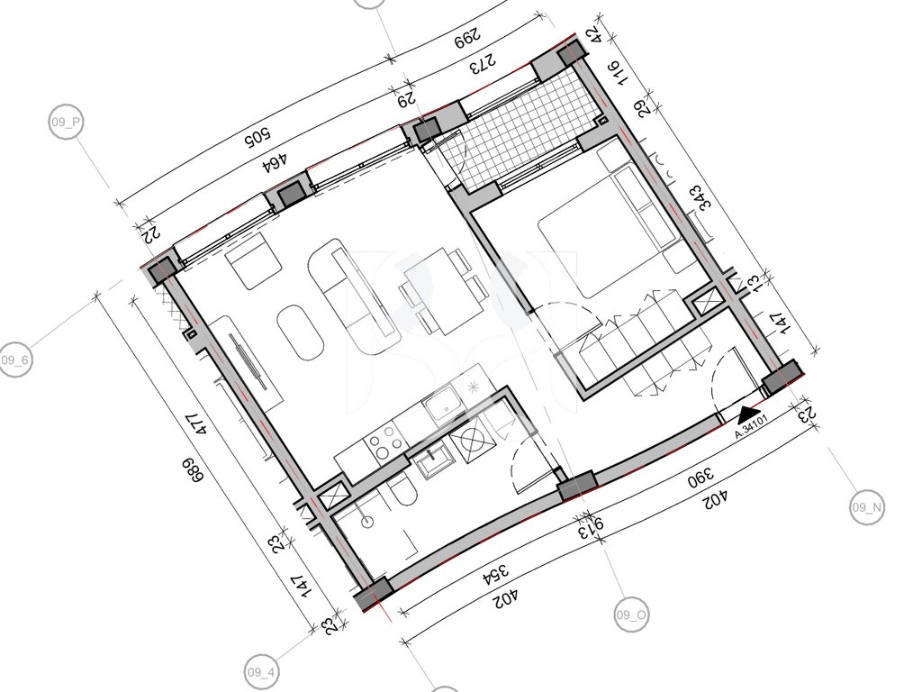 SHITET APARTAMENT 1+1 NE REZIDENCA BALLADA LIQENI I FARKES 3