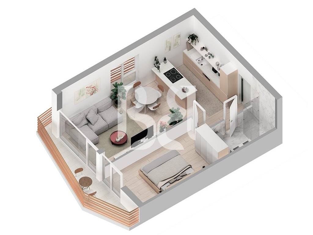 SHITET APARTAMENT ME KREDI 1+1 NE FARKE PRANE LIQENIT TE FARKES, REZIDENCA ABA - 73 M2 133000 EURO 2
