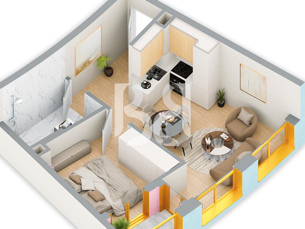 SHITET APARTAMENT 1+1 NE REZIDENCA BALLADA LIQENI I FARKES 2