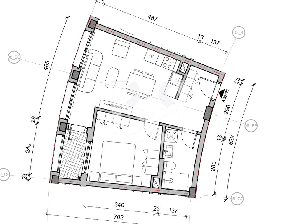 SHITET APARTAMENT 1+1 NE REZIDENCA BALLADA LIQENI I FARKES 3