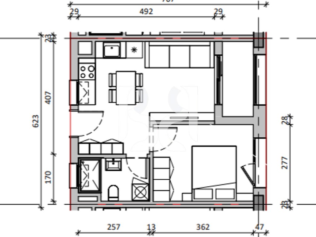 SHITET APARTAMENT 1+1 ME KREDI DERI NE 80% NE REZIDENCA NOKIA 99.000€ 2