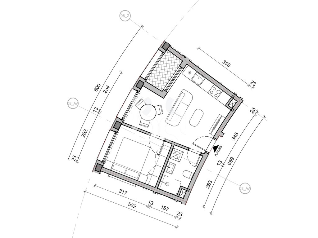 SHITET APARTAMENT 1+1 NE REZIDENCA BALLADA LIQENI I FARKES 2