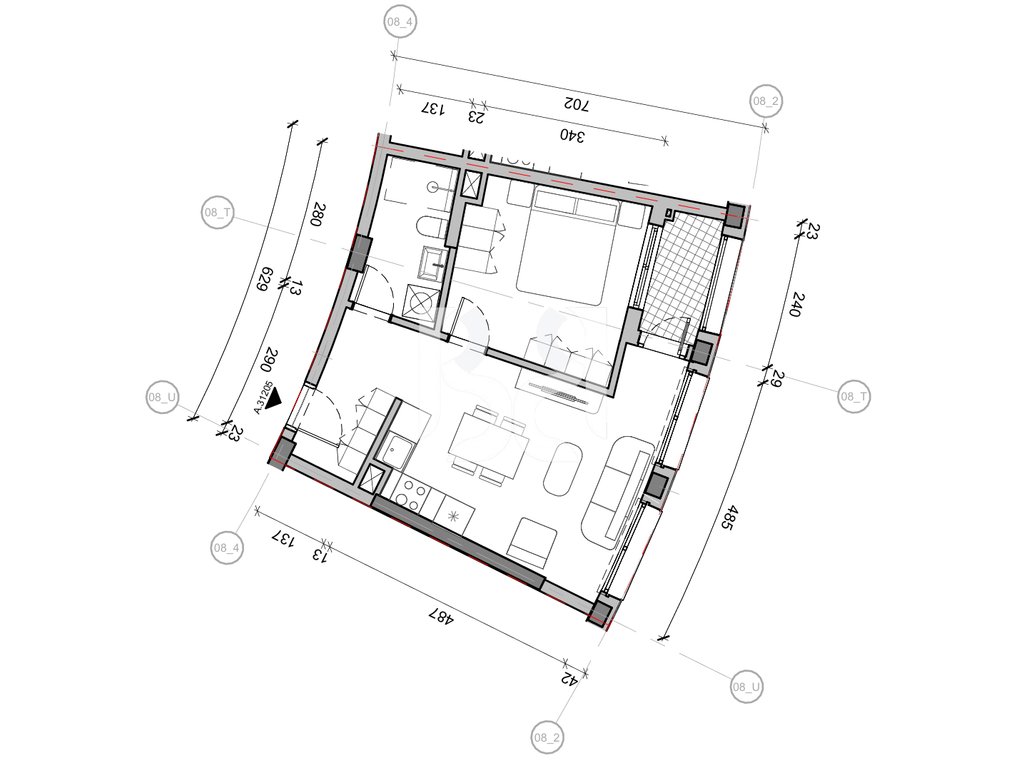 SHITET APARTAMENT 1+1 NE REZIDENCA BALLADA LIQENI I FARKES 3