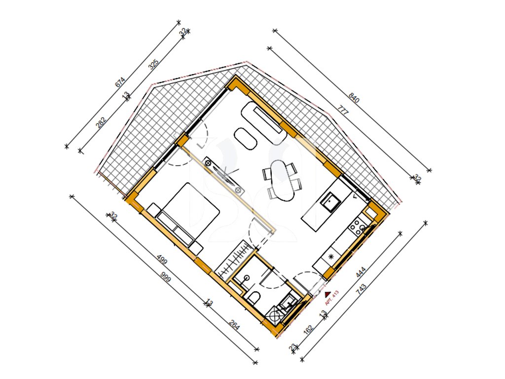 SHITET ME KREDI APARTAMENT 1+1 REZIDENCA ABA2 3