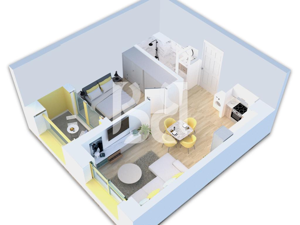 SHITET ME KREDI APARTAMENTI 1+1 REZIDENCA KADIU 2