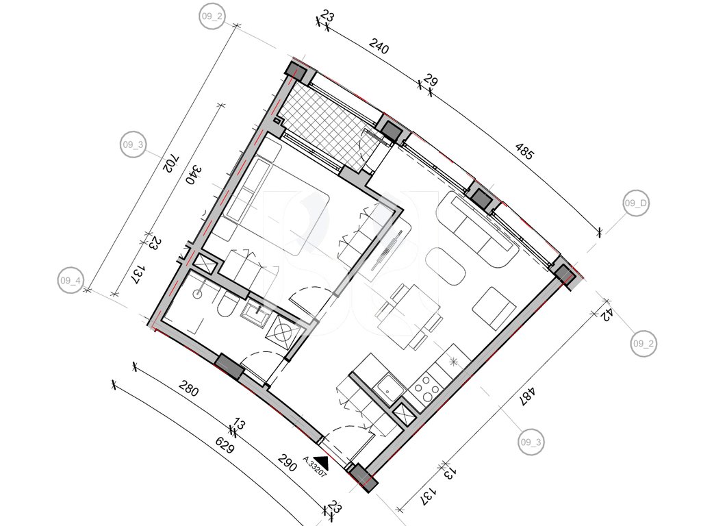 SHITET APARTAMENT 1+1 NE REZIDENCA BALLADA LIQENI I FARKES 3