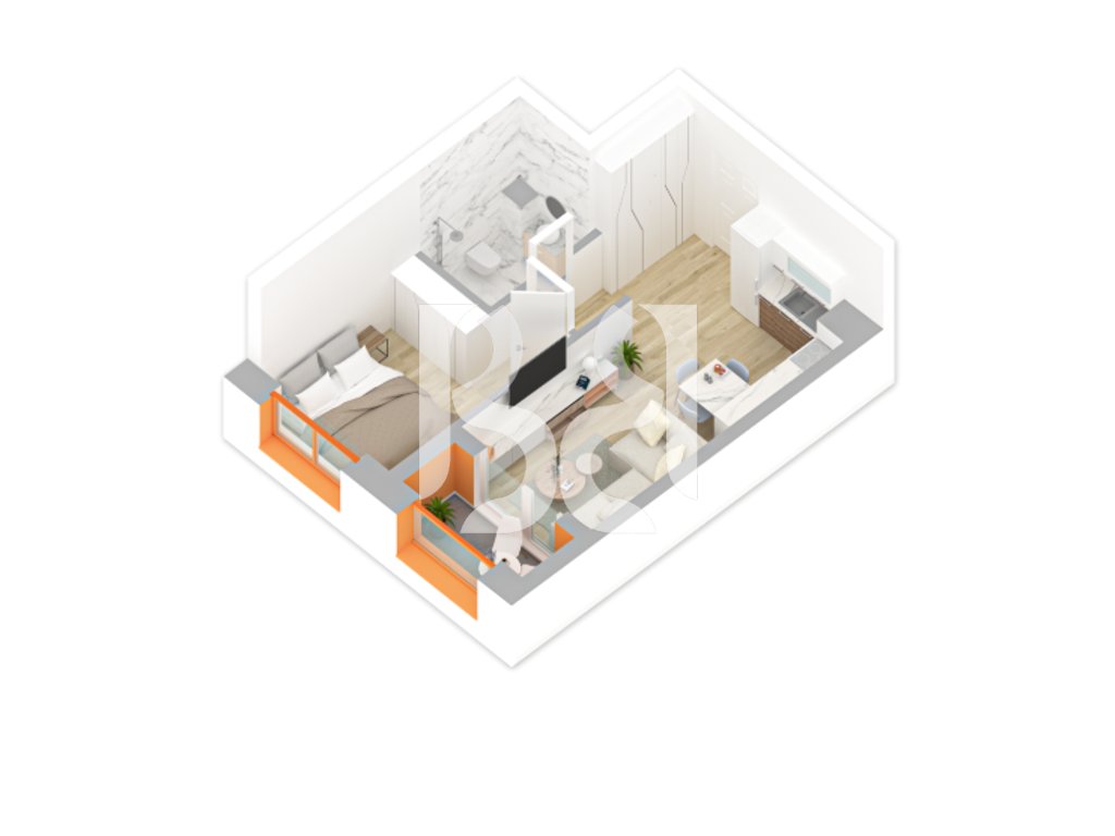 APARTAMENT 1+1 NE SHITJE REZIDENCA KADIU 2