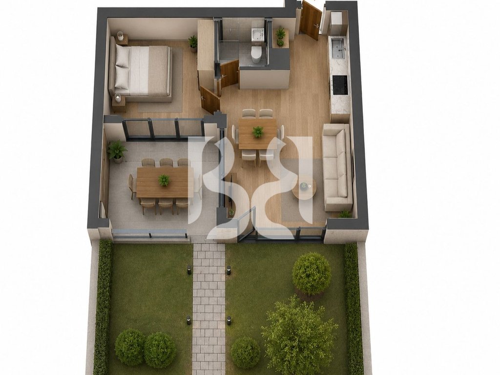 APARTAMENT EKSKLUZIV 1+1+OBORR TEK TURQUOISE REZIDENCE, HAMALLAJ 4