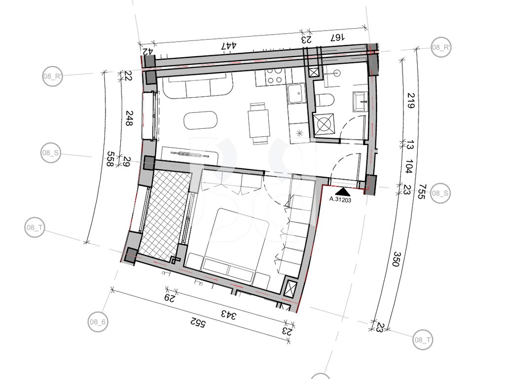 SHITET APARTAMENT 1+1 NE REZIDENCA BALLADA LIQENI I FARKES 3