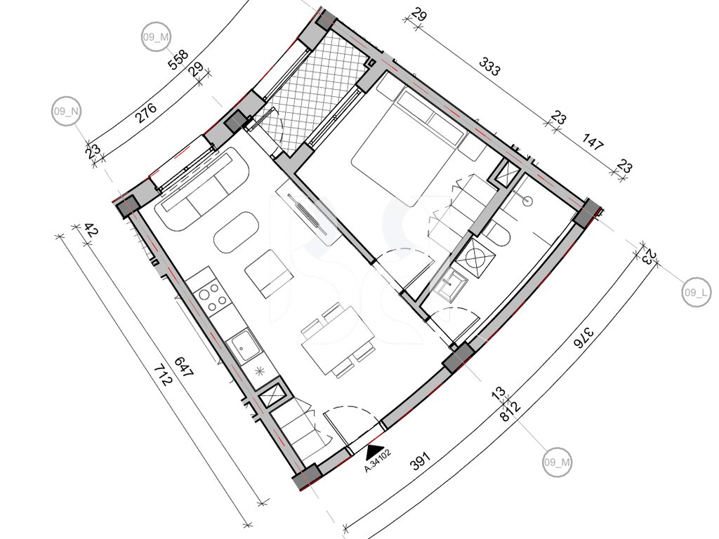 SHITET APARTAMENT 1+1 NE REZIDENCA BALLADA LIQENI I FARKES 3